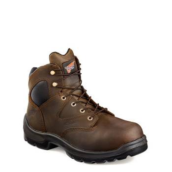 Red Wing Férfi FlexBond 6-inch Safety Toe Munkavédelmi Bakancs Sötét Barna